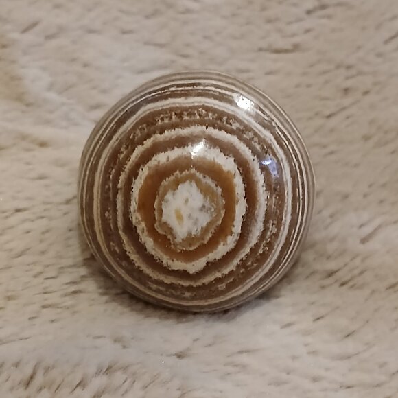 Brown & Tan Banded Aragonite Egg from Madagascar (NWOT) - Picture 9 of 12